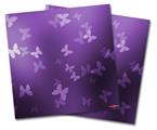 WraptorSkinz Vinyl Craft Cutter Designer 12x12 Sheets Bokeh Butterflies Purple - 2 Pack