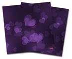 WraptorSkinz Vinyl Craft Cutter Designer 12x12 Sheets Bokeh Hearts Purple - 2 Pack