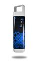 Skin Decal Wrap for Clean Bottle Square Titan Plastic 25oz HEX Blue (BOTTLE NOT INCLUDED)