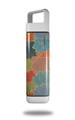 Skin Decal Wrap for Clean Bottle Square Titan Plastic 25oz Flowers Pattern 03 (BOTTLE NOT INCLUDED)