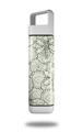 Skin Decal Wrap for Clean Bottle Square Titan Plastic 25oz Flowers Pattern 05 (BOTTLE NOT INCLUDED)