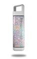 Skin Decal Wrap for Clean Bottle Square Titan Plastic 25oz Flowers Pattern 08 (BOTTLE NOT INCLUDED)