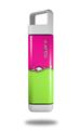 Skin Decal Wrap for Clean Bottle Square Titan Plastic 25oz Ripped Colors Hot Pink Neon Green (BOTTLE NOT INCLUDED)