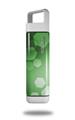 Skin Decal Wrap for Clean Bottle Square Titan Plastic 25oz Bokeh Hex Green (BOTTLE NOT INCLUDED)