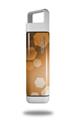 Skin Decal Wrap for Clean Bottle Square Titan Plastic 25oz Bokeh Hex Orange (BOTTLE NOT INCLUDED)