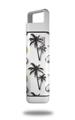 Skin Decal Wrap for Clean Bottle Square Titan Plastic 25oz Coconuts Palm Trees and Bananas White (BOTTLE NOT INCLUDED)