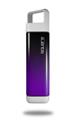Skin Decal Wrap for Clean Bottle Square Titan Plastic 25oz Smooth Fades Purple Black (BOTTLE NOT INCLUDED)