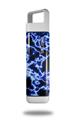 Skin Decal Wrap for Clean Bottle Square Titan Plastic 25oz Electrify Blue (BOTTLE NOT INCLUDED)
