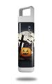 Skin Decal Wrap for Clean Bottle Square Titan Plastic 25oz Halloween Jack O Lantern and Cemetery Kitty Cat (BOTTLE NOT INCLUDED)