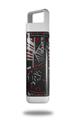 Skin Decal Wrap for Clean Bottle Square Titan Plastic 25oz Baja 0023 Red (BOTTLE NOT INCLUDED)