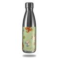 Skin Decal Wrap for RTIC Water Bottle 17oz Birds Butterflies and Flowers (BOTTLE NOT INCLUDED)