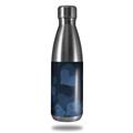 Skin Decal Wrap for RTIC Water Bottle 17oz Bokeh Hearts Blue (BOTTLE NOT INCLUDED)