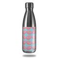 Skin Decal Wrap for RTIC Water Bottle 17oz Donuts Blue (BOTTLE NOT INCLUDED)