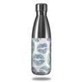 Skin Decal Wrap for RTIC Water Bottle 17oz Blue Green Lips (BOTTLE NOT INCLUDED)