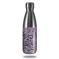 Skin Decal Wrap for RTIC Water Bottle 17oz Folder Doodles Lavender (BOTTLE NOT INCLUDED)