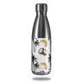 Skin Decal Wrap for RTIC Water Bottle 17oz Coconuts Palm Trees and Bananas White (BOTTLE NOT INCLUDED)
