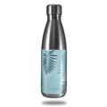 Skin Decal Wrap for RTIC Water Bottle 17oz Palms 01 Blue On Blue (BOTTLE NOT INCLUDED)