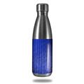 Skin Decal Wrap for RTIC Water Bottle 17oz Binary Rain Blue (BOTTLE NOT INCLUDED)