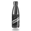 Skin Decal Wrap for RTIC Water Bottle 17oz Black Marble (BOTTLE NOT INCLUDED)