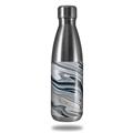 Skin Decal Wrap for RTIC Water Bottle 17oz Blue Black Marble (BOTTLE NOT INCLUDED)
