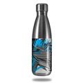 Skin Decal Wrap for RTIC Water Bottle 17oz Baja 0032 Blue Medium (BOTTLE NOT INCLUDED)