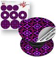 Decal Style Vinyl Skin Wrap 3 Pack for PopSockets Pink Floral (POPSOCKET NOT INCLUDED)