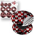 Decal Style Vinyl Skin Wrap 3 Pack for PopSockets Checker Graffiti (POPSOCKET NOT INCLUDED)