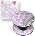 Decal Style Vinyl Skin Wrap 3 Pack for PopSockets Purple Lips (POPSOCKET NOT INCLUDED)