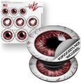 Decal Style Vinyl Skin Wrap 3 Pack for PopSockets Eyeball Red (POPSOCKET NOT INCLUDED)