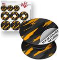 Decal Style Vinyl Skin Wrap 3 Pack for PopSockets Jagged Camo Orange (POPSOCKET NOT INCLUDED)