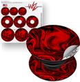 Decal Style Vinyl Skin Wrap 3 Pack compatible with PopSockets Liquid Metal Chrome Red (POPSOCKET NOT INCLUDED)