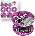 Decal Style Vinyl Skin Wrap 3 Pack for PopSockets Punk Princess (POPSOCKET NOT INCLUDED)