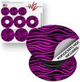 Decal Style Vinyl Skin Wrap 3 Pack for PopSockets Pink Zebra (POPSOCKET NOT INCLUDED)