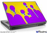 Laptop Skin (Large) - Drip Purple Yellow Teal