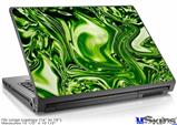 Laptop Skin (Large) - Liquid Metal Chrome Neon Green