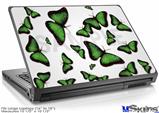 Laptop Skin (Large) - Butterflies Green