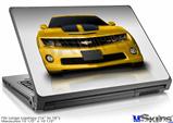 Laptop Skin (Large) - 2010 Chevy Camaro Yellow - Black Stripes