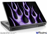 Laptop Skin (Large) - Metal Flames Purple