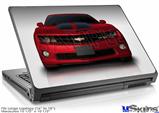 Laptop Skin (Large) - 2010 Chevy Camaro Jeweled Red - Black Stripes