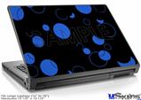 Laptop Skin (Large) - Lots of Dots Blue on Black