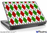 Laptop Skin (Large) - Argyle Red and Green