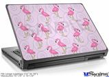 Laptop Skin (Large) - Flamingos on Pink