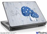 Laptop Skin (Large) - Mushrooms Blue