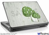 Laptop Skin (Large) - Mushrooms Green