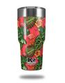 Skin Decal Wrap for K2 Element Tumbler 30oz - Famingos and Flowers Coral (TUMBLER NOT INCLUDED) by WraptorSkinz