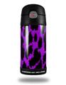 Skin Decal Wrap for Thermos Funtainer 12oz Bottle Purple Leopard (BOTTLE NOT INCLUDED) by WraptorSkinz