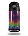 Skin Decal Wrap for Thermos Funtainer 12oz Bottle Tie Dye Red and Purple Stripes (BOTTLE NOT INCLUDED) by WraptorSkinz