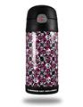 Skin Decal Wrap for Thermos Funtainer 12oz Bottle Splatter Girly Skull Pink (BOTTLE NOT INCLUDED) by WraptorSkinz