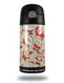 Skin Decal Wrap for Thermos Funtainer 12oz Bottle Lots of Santas (BOTTLE NOT INCLUDED) by WraptorSkinz