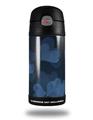 Skin Decal Wrap for Thermos Funtainer 12oz Bottle Bokeh Hearts Blue (BOTTLE NOT INCLUDED) by WraptorSkinz